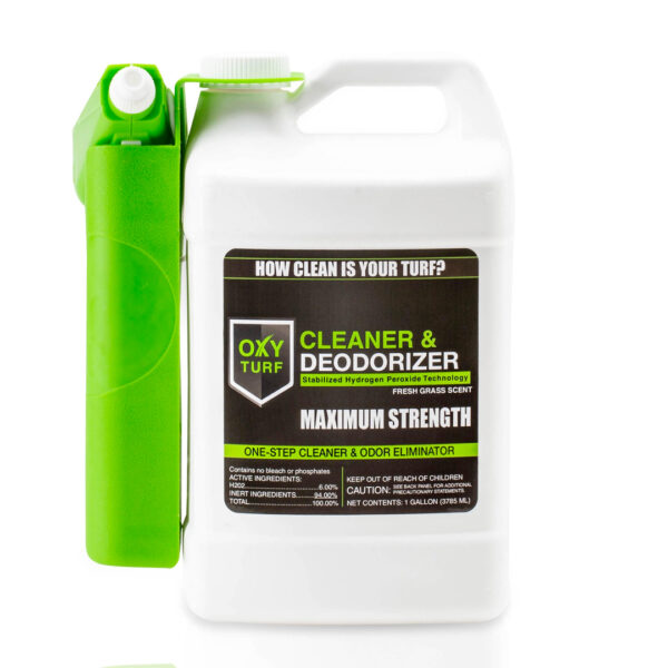 1 Gallon-OxyTurf Cleaner & Deodorizer & Pet Odor Eliminator w/ Battery-Powered Sprayer